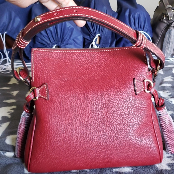 NWT Dooney Mini Satchel in cranberry - Picture 3 of 7